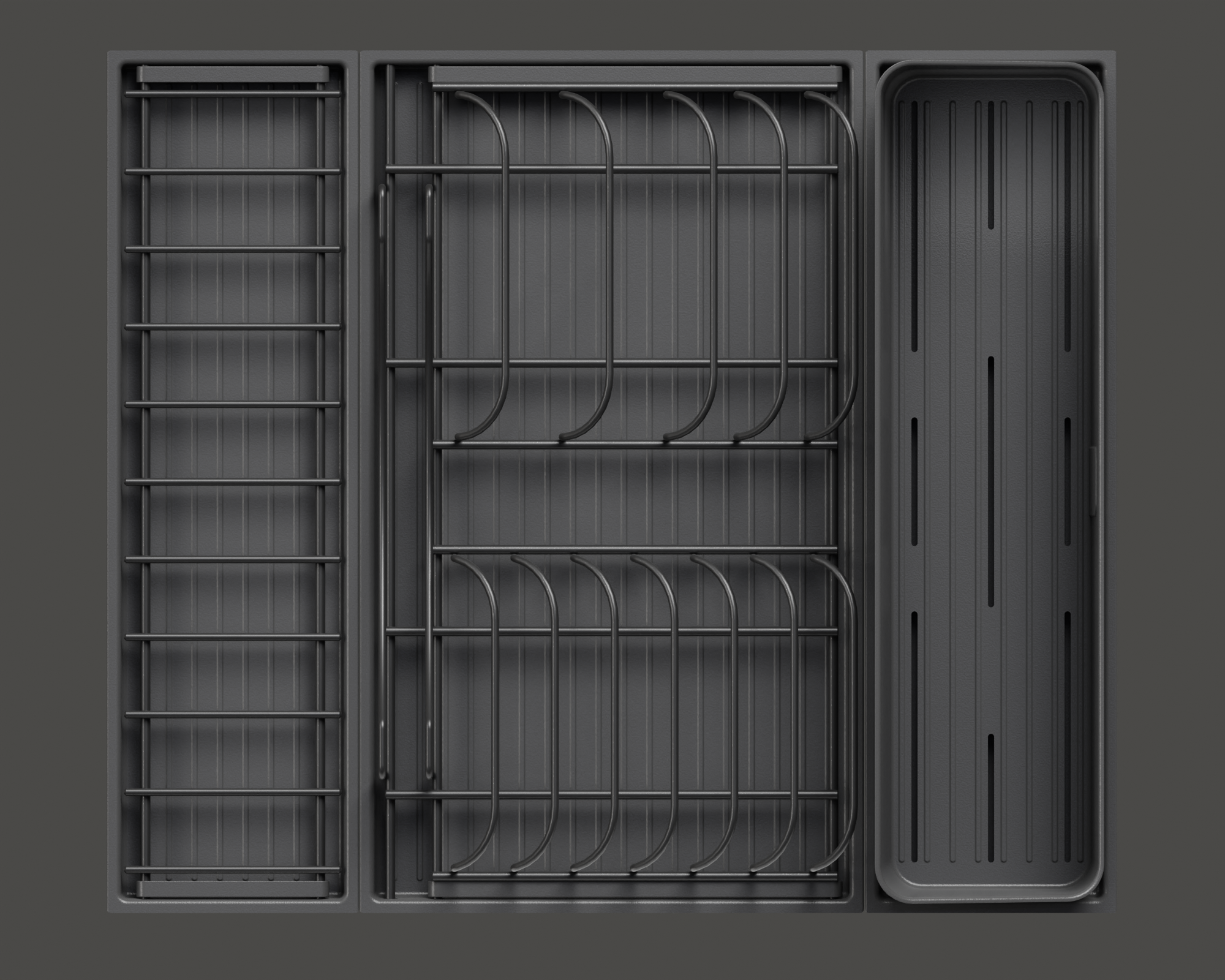 Сушка выдвижная И135 Дайнинг Агент 600 мм передний бортик Kessebohmer | официальный магазин